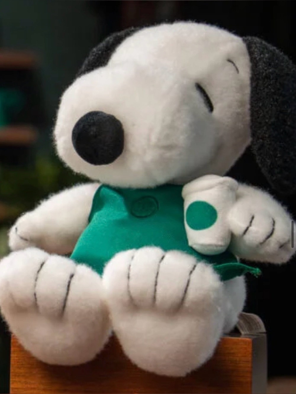 Peanuts x Starbucks White Snoopy Plush Collectible 2026 - Picture 2 of 4